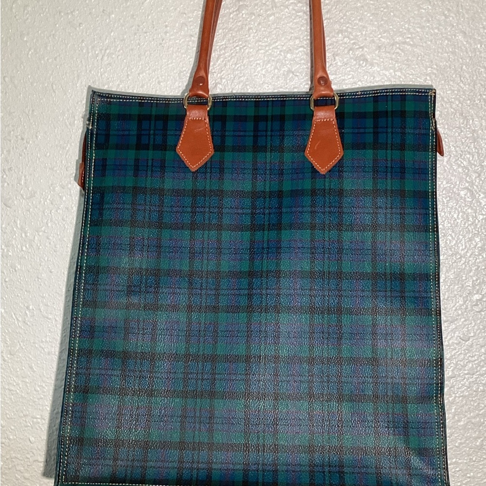 Merona vintage shoulder plaid bag - Picture 4 of 11